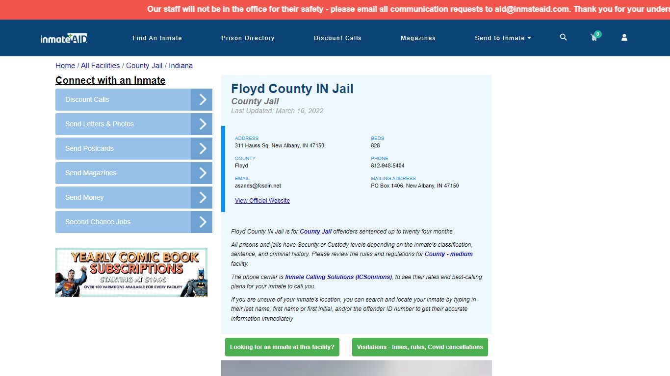 Floyd County IN Jail - Inmate Locator - New Albany, IN